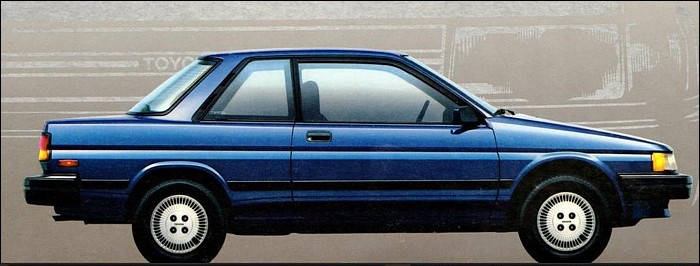 Toyota Tercel L3 Kein Verkauf In Europa Karosserievarianten Kompaktwagen Mit Drei Turen Kompaktwagen Mit Funf Turen Limousine Mit Zweituren Toyota Tercel Dx Dreiturer1987 El31 Toyota Tercel Dx Funfturer 1988 El31 Toyota Ruckansicht